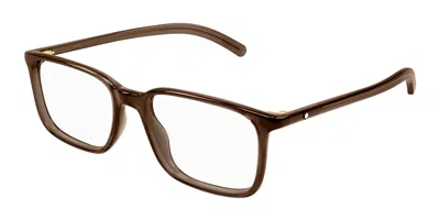 Montblanc Mb0328o Men's Glasses, Brown, Size 54