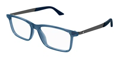 Montblanc Mb0333o Men's Glasses, Blue, Size 55