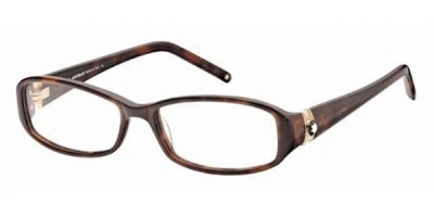 Montblanc Mb0343 Women's Glasses, Tortoiseshell, Size 54 In Brown