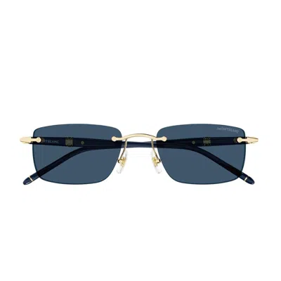 Montblanc Mb0344s Sunglasses In Gold