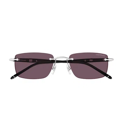 Montblanc Mb0344s Linea Meisterstück 002 Sunglasses In Black