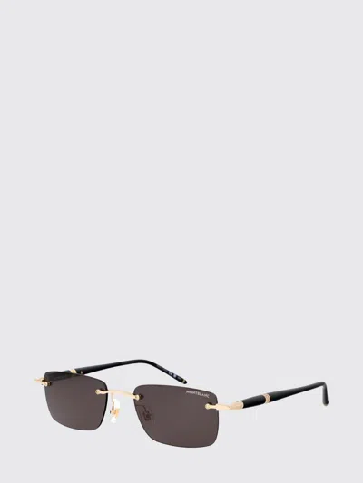 Montblanc Mb0344s Metal And Acetate Sunglasses In Gold