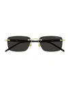 Montblanc Mb0344s Sunglasses In 001 Gold Black Grey
