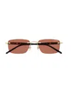 Montblanc Mb0344s Sunglasses In Burgundy