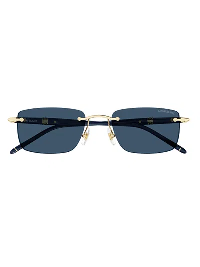 Montblanc Mb0344s Sunglasses In Gold