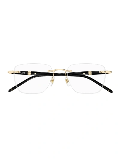 Montblanc Mb0346o Eyewear In 001 Black/gold