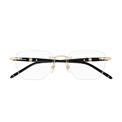 Montblanc Mb0346o Eyewear In 001 Black/gold