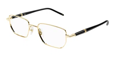 Montblanc Mb0347o Asian Fit Men's Glasses, Gold, Size 54