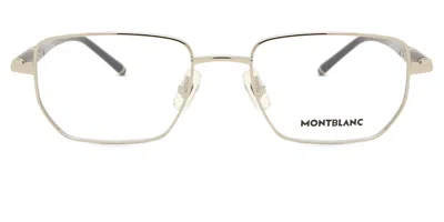 Montblanc Mb0347o Asian Fit Men's Glasses, Silver, Size 52