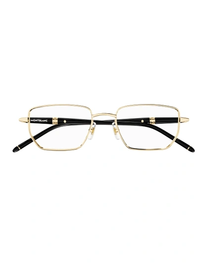 Montblanc Mb0347o Eyewear In Gold Black Transparen