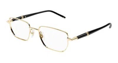 Montblanc Mb0347o Metal Frame Eyeglasses In Gold