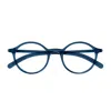 Montblanc Mb0350o Linea Snowcap 004 Blue Transparent Glasses In Blue