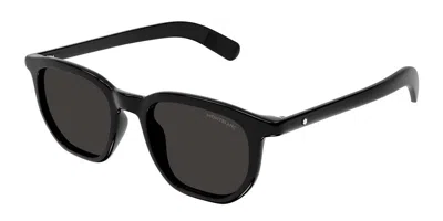 Montblanc Mb0352s 001 Men's Sunglasses Black Size 50