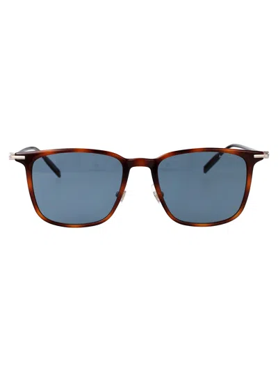 Montblanc Mb0354s Sunglasses In Blue