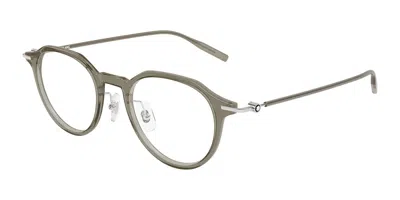 Montblanc Mb0355o Asian Fit 006 Men's Glasses  Size 49 - Free Lenses - Blue Light Block Available In Brown