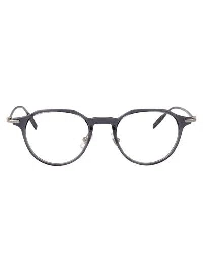 Montblanc Mb0355o Glasses In Grey-silver-transparent