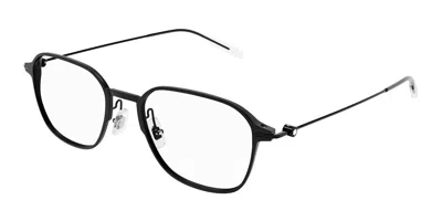 Montblanc Mb0358o Asian Fit Men's Glasses, Black, Size 51