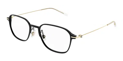 Montblanc Mb0358o Asian Fit Men's Glasses, Black, Size 53