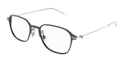 Montblanc Mb0358o Asian Fit Men's Glasses, Grey, Size 53 In Gray