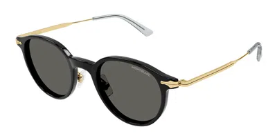 MONTBLANC MB0362S 001 MEN'S SUNGLASSES BLACK SIZE 49