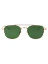 Montblanc Mb0363s Sunglasses In Gold-gold-green