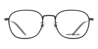 Montblanc Mb0368oa Asian Fit Men's Glasses, Black, Size 52