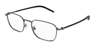 Montblanc Mb0369o Men's Glasses, Silver, Size 52 In Gray