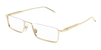 Montblanc Mb0370o Men's Glasses, Gold, Size 52