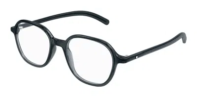 Montblanc Mb0387o Men's Glasses, Grey, Size 51 In Black