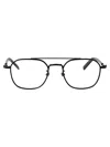 Montblanc Black-black-transparent Acetate Glasses In Black