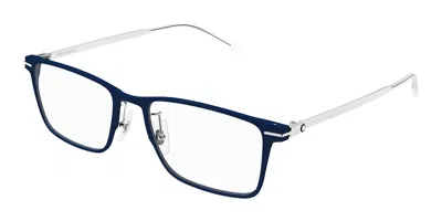 Montblanc Mb0396on 009 Occhiali Da Vista Blu Per Uomo (solo Montatura) In Blue