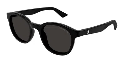 Montblanc Mb0398s 001 Men's Sunglasses Black Size 51