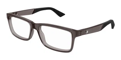Montblanc Mb0402o Men's Glasses, Grey, Size 57 In Gray
