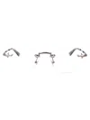 Montblanc Ruthenium-ruthenium-transparent Metal Glasses In Transparent