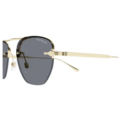 Montblanc Mb0404s-001gold-gold-grey