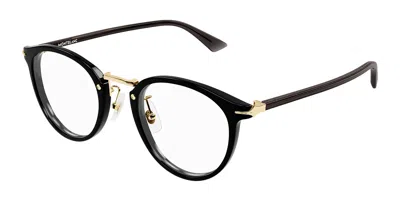 Montblanc Mb0406o Vestibilità Orientale 001 Occhiali Da Vista Neri Per Uomo (solo Montatura) In Black