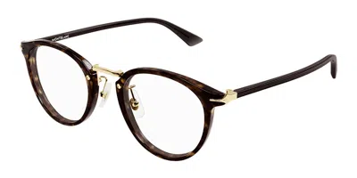Montblanc Mb0406o Vestibilità Orientale 002 Occhiali Da Vista Tartarugatishell Per Uomo (solo Montatura) In Brown