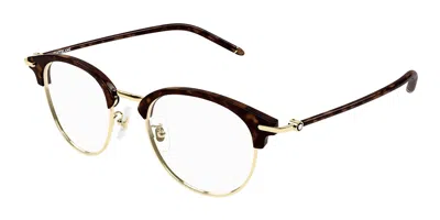 Montblanc Mb0408o Vestibilità Orientale 003 Occhiali Da Vista Oro Per Uomo (solo Montatura)
