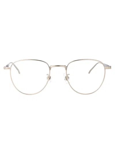 Montblanc Mb0410o Metal Round Eyeglasses In Silver