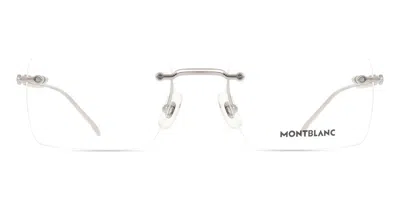 Montblanc Mb0411o Asian Fit Men's Glasses, Gunmetal, Size 55 In Gold