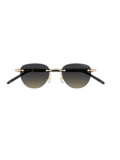 Montblanc Mb0412s Sunglasses In Gold