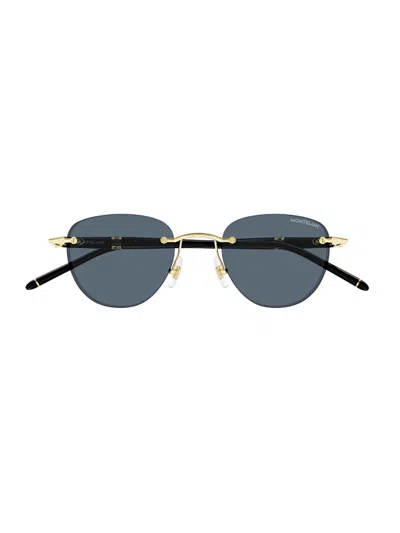 Montblanc Mb0412s Sunglasses In Gold