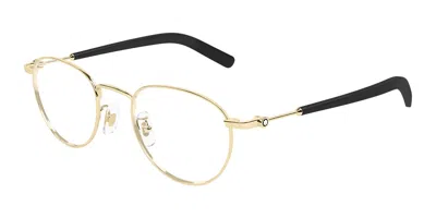 Montblanc Mb0423o 001 Occhiali Da Vista Oro Per Uomo (solo Montatura) In Gold