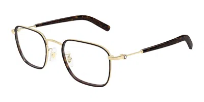 Montblanc Mb0424o 003 Occhiali Da Vista Oro Per Uomo (solo Montatura) In Gold