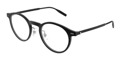 Montblanc Mb0426o 002 Occhiali Da Vista Neri Per Uomo (solo Montatura) In Black