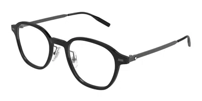 Montblanc Mb0427o 001 Occhiali Da Vista Neri Per Uomo (solo Montatura) In Black