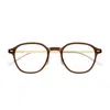 Montblanc Mb0427o Linea Snowcap 005 Brown Gold Glasses In Burgundy