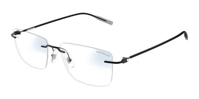Montblanc Mb0429s 006 Men's Glasses  Size 56 - Free Lenses - Blue Light Block Available In Black