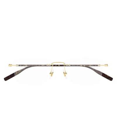 Montblanc Mb0431 O 003 Eyeglasses Gold/transparent Men In Pink
