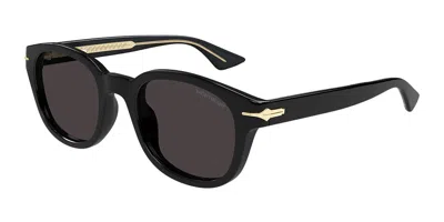 Montblanc Mb0435s 001 Occhiali Da Sole Neri Per Uomo In Brown